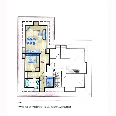 Haus Nordseebude Oli - Og Links Nordseebude Lejlighed Böhl